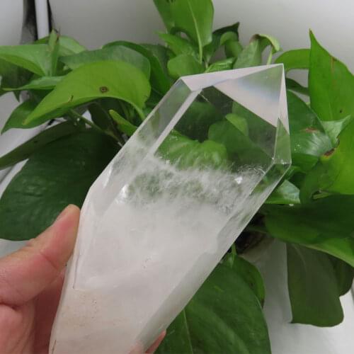 RARE ! 589g AAAA Natural Clear Quartz Single Terminated Crystal Point Wand Reiki Healing Fengshui Home Decoration