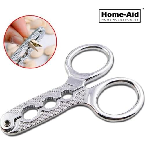 Melon Seed Opener Clamp Walnut Pine Plier Scissor sunflower Nut Cracker Kitchen Household tool Sheller Nutcracker