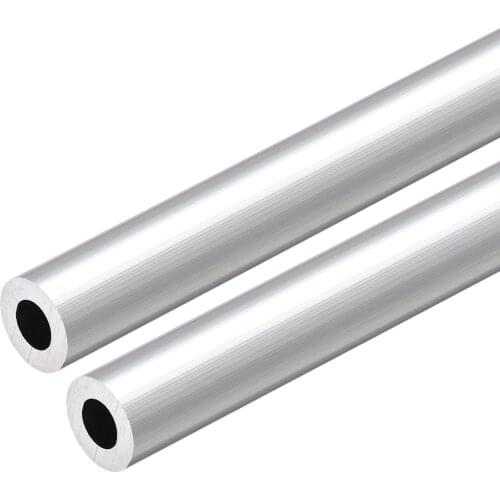 Uxcell 6063 Aluminum Round Tube 300mm Length 15mm OD 8mm Inner Dia Seamless Aluminum Straight Tubing 2 Pcs
