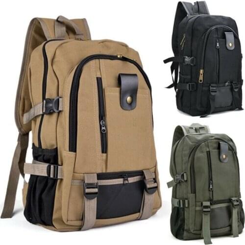 Mens Lady Vintage Canvas Backpack Satchel Rucksack School Bag Travel Backpack /BY