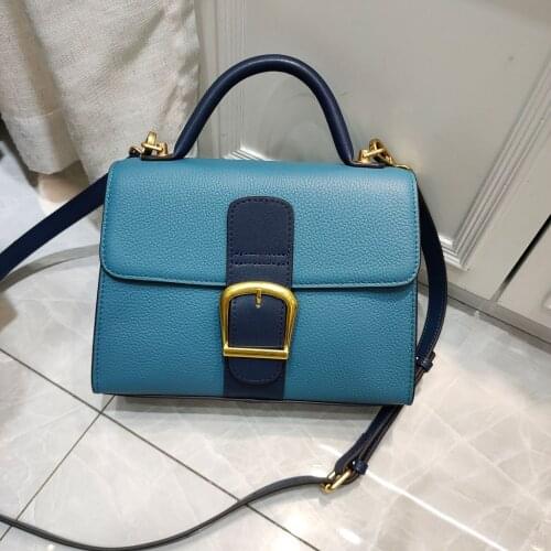 High-quality Leather Ladies Bag 2021 New Trendy Fashion Messenger Bag Western-style Portable Small Square Bag