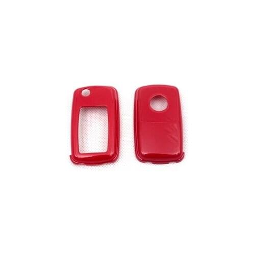 Hard Plastic Keyless Remote Key Protection Case Cover (Gloss Red) For VW Volkswagen MK4 / MK5