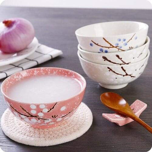 1pc Underglaze Style Ceramic Bowl Creative Home Child Rice Bowl Noodle Bowl Ceramic Bowl Soup Bowl Japanese Rice Bowl