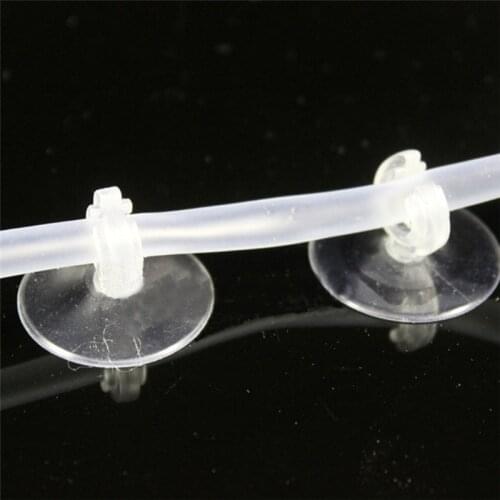 100Pcs/lot Aquarium Fish Suction Cup Sucker Holders For Air Line Tube Hose Pump 4/ 5mm