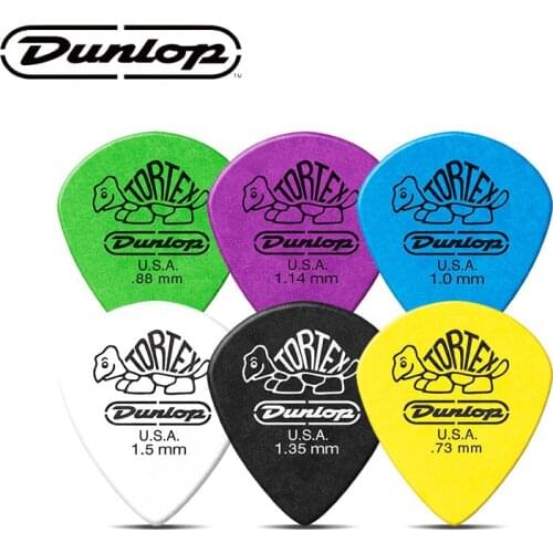 6 pcs/lot Dunlop Guitar Picks Tortex Jazz III XL Guitar Pick Plectrum Mediator Guitar Parts Accessory Colorful Guitar Picks