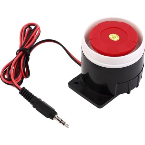 Loud Indoor Siren 120dB Alarm Horn Wired Durable Alarm For Home Security DC 12V