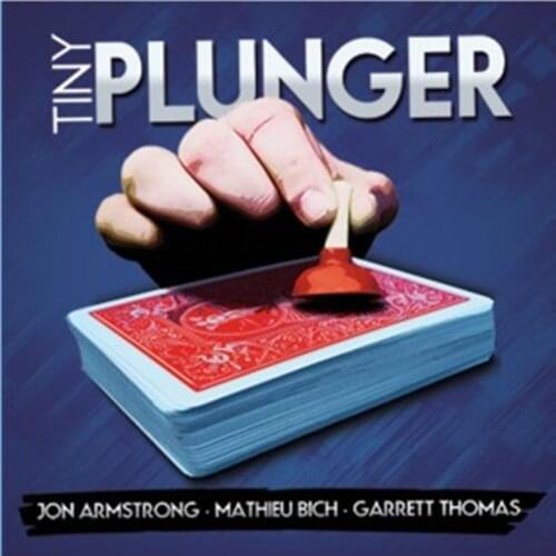 Tiny Plunger (Gimmicks+Dvd) - Card Magic Tricks,Stage,Comedy,Mentalism Magic,Close Up,Accessories,Illusions,Magic Toys