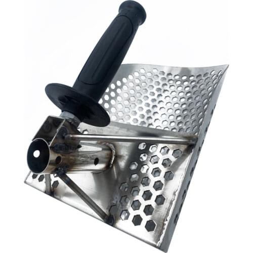 Metal detector sand shovel seaside treasure hunter stainless steel with hexahedron 7 mm hole parent-child gift metal detector