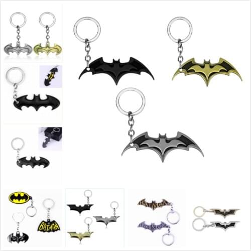 Fashion Jewelry Key Chain Bat Pendants Keychain Movie Jewelry Key Ring Keyrings Souvenir Movie Trinket
