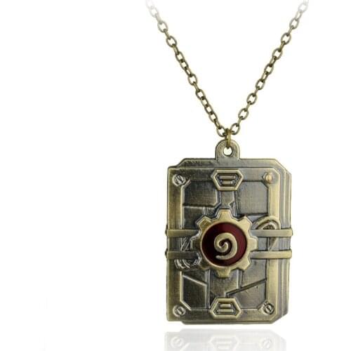 MQCHUN Fashion Hearthstone Heroes Of War craft Pendants Necklaces Vintage Jewelry for Men Women Jewelry Gift-30