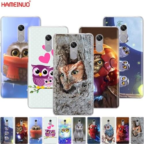 HAMEINUO Cute Owls Cartoon Cover phone Case for Xiaomi redmi 5 4 1 1s 2 3 3s pro PLUS redmi note 4 4X 4A 5A
