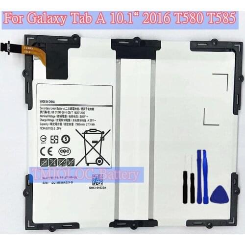 New Original High Quality EB-BT585ABE 7300mAh Battery For Samsung Galaxy Tab A 10.1“ 2016 T580 SM-T585C T585 T580N