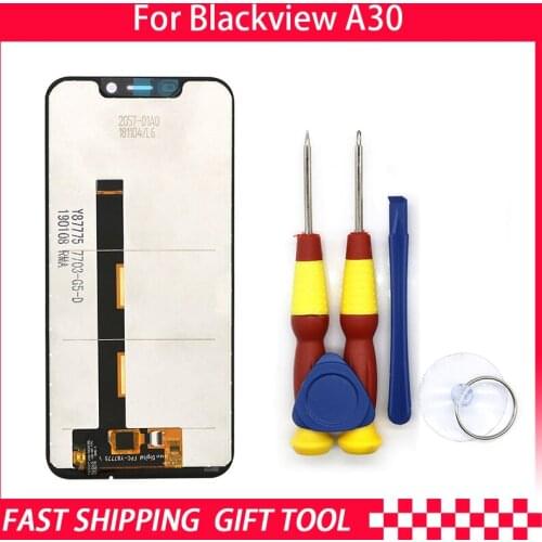 New original Touch Screen LCD Display LCD Screen For Blackview A30 Replacement Parts + Disassemble Tool+3M Adhesive