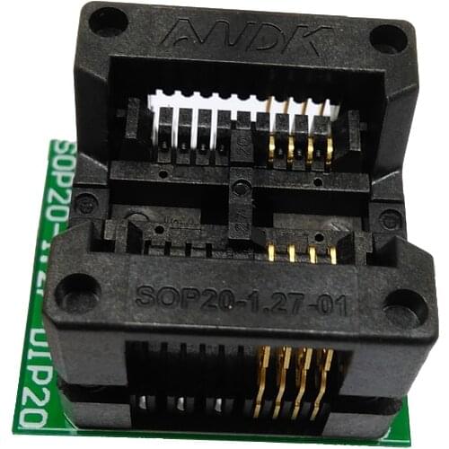 SOP8 SOIC8 SO8 Programming Socket Pin Pitch 1.27mm IC Body Width 5.4mm 209mil Test Socket Adapter Programmer