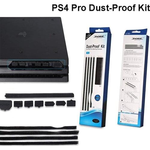 For PS4 Pro Dust Proof Pack Kits Dust Prevention Cover For Sony Playstation 4 Console Dust Proof Mesh Jack Stopper Pack