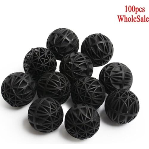 16mm Aquarium Bio Balls Filter Media Wet/Dry Koi Fish Tank Pond Reefx 100 Pcs