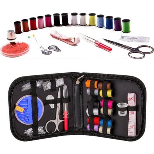 21Pcs Sewing Kits Travel Stitch Needle Thread Storage Bag Sewing Thread Spools and Sewing Tool Sets For Quilting Tailor Supplies