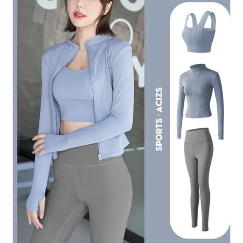 Breathable Crop Top High Waist Sports Suits 2/3/4PCS Womens New Yoga Set Gym Clothing Fitness Quick Drying Leggings Sport Wears