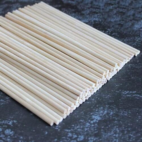 100pcs Unfinished Natural Wood Craft Dowel Rods Sticks Kids Children DIY Materials Handmade DIY Materials (200x2x2mm)