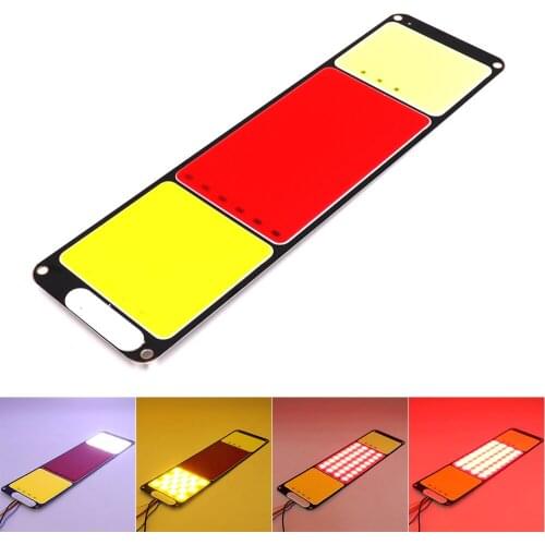 2PCS Car Tail Lights 12V COB Turn Stop Brake Signal Light for DC12V Automotives Vehicle IP67 Waterproof Car Lighting Bulb