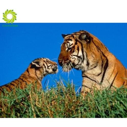 Diy 5d diamond painting cartoon animal round diamond mosaic home decoration embroidery 24 pattern embroidery handmade new year g