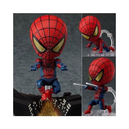 Anime Marvel Cute Spiderman Kawaii Spider Man 10cm Action Figure Toys