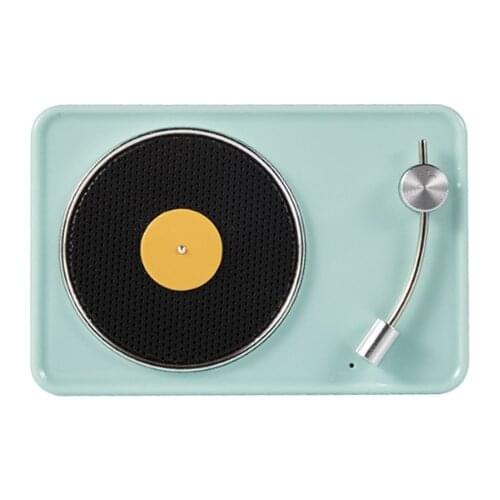Retro Record Player Bluetooth Audio Wireless Mini Portable Multi-Function Vinyl Record Bluetooth Speaker