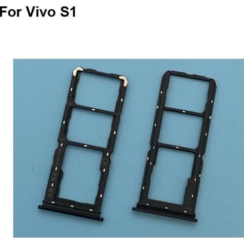 For Vivo S1 New Tested Good Sim Card Holder Tray Card Slot For Vivo S 1 Sim Card Holder Replacement Parts VivoS1