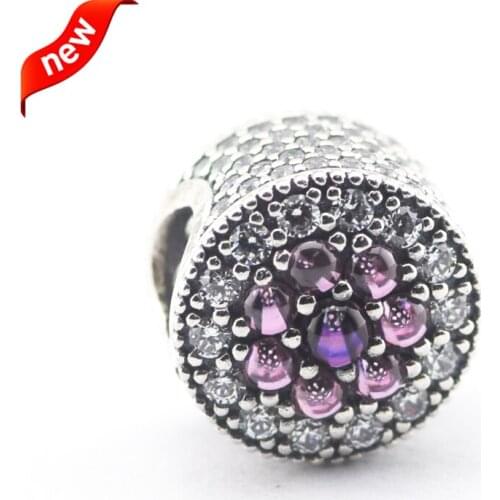 CKK 925 Sterling Silver Dazzling Floral, Multi-Colored Charms Original Beads Fits For Bracelets DIY Jewelry