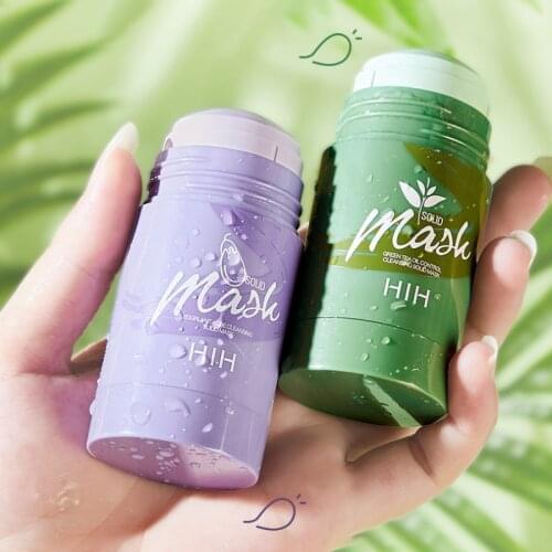 Green Tea Stick Mask Stick Oil Control Acne Cleansing Face Mask Moisturizing Blackhead And Fine Pores Solid Mask Skin Care TSLM2
