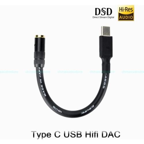 Mini USB Type C DAC HiFi USB To 3.5mm Headphone DSD DAC USB Type C DAC For PC Tablet Phone