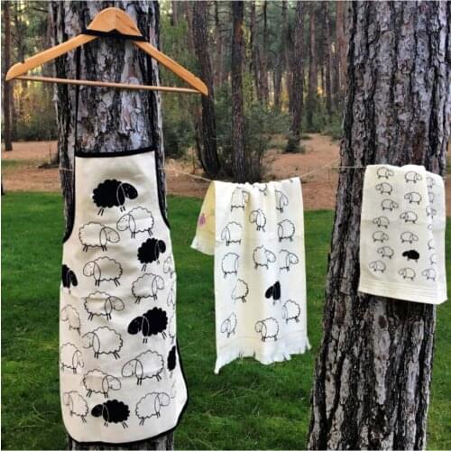 Liquid Proof Kitchen Apron 3 Pcs Set