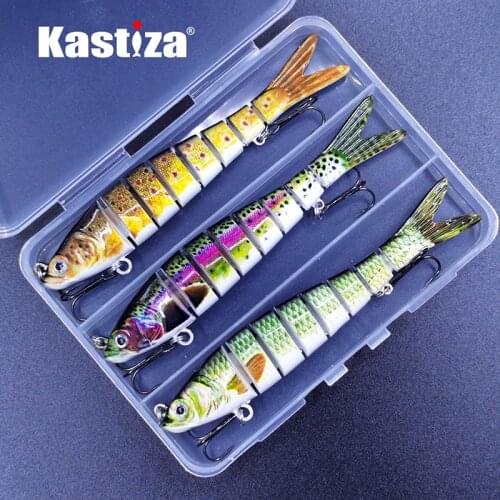 3Pcs/Set Jointed Swimbait Fishing Lures Set Wobblers 13.7cm 27g 8 Segments Crankbait Bass Pike Lure Isca Hard Fishing Bait Pesca