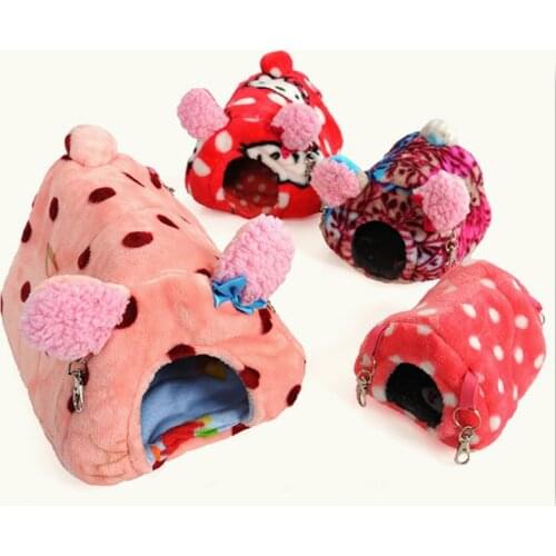 New High Quality Suspended Warm Cotton Hamster Hammock Mat Guinea Pig Rabbit Hanging Bed Cage Accessories