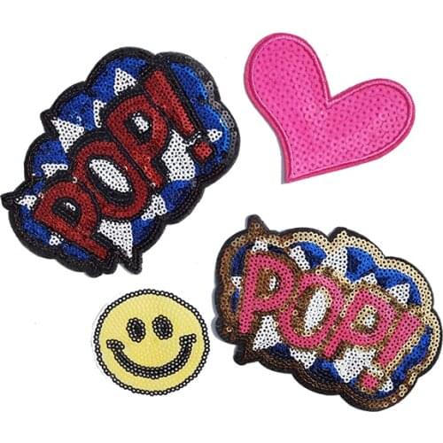 Cloth Patch Stickers Affixed Cloth Patch Clothes Sequins Sequin Embroidery Clothing Accessories Denim Patch DIY Sequins