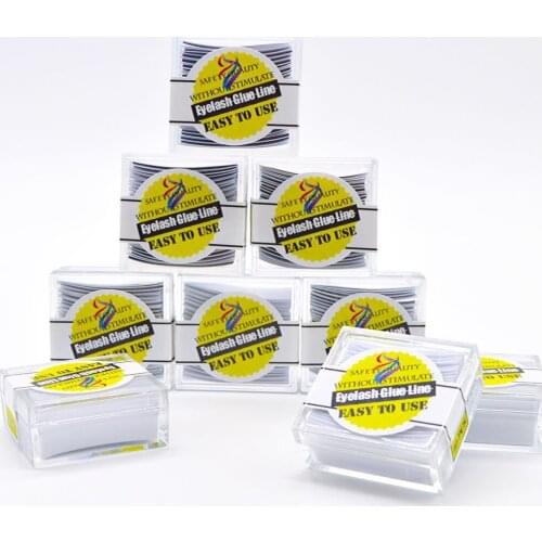 Eyelash Glue Strip 40pcs Each Case Eyelash Glue Clear Black of False Eyelash Adhesive Individual Glue For False Mink Eyelashes