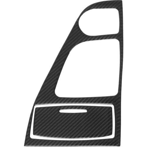 Real Carbon Fiber Car Front Console Gear Shift Panel Cover Trim Decal Sticker for Infiniti Q50 2014 -2019