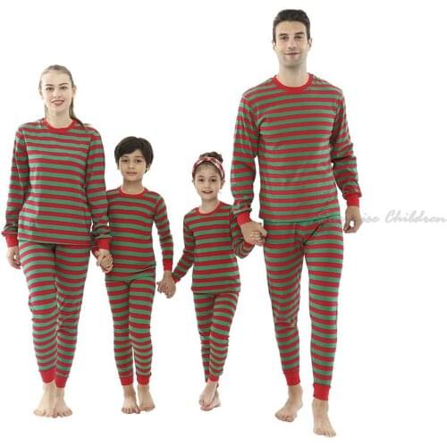 Family Christmas Pajamas Set For Parent-child Outfit Xmas Kids Homewear Nightwear Adults Kids Mom Mum&Baby Pajama Baby Pyjamas