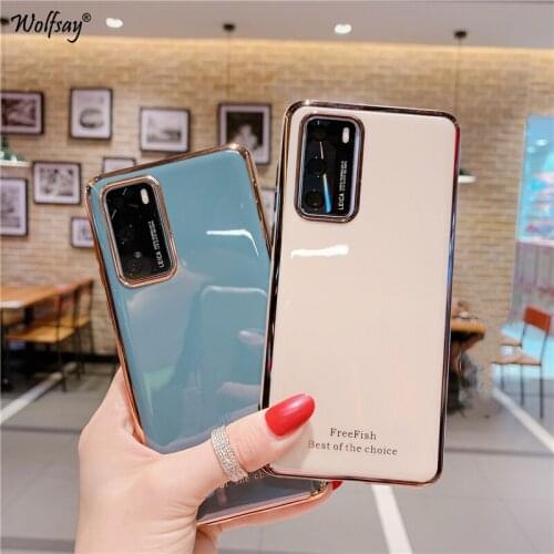 YXAN Silicone Shell Fashion Soft Funda Back Cover For Huawei P40 Pro Cover Case For Huawei P40 Pro P30 Lite