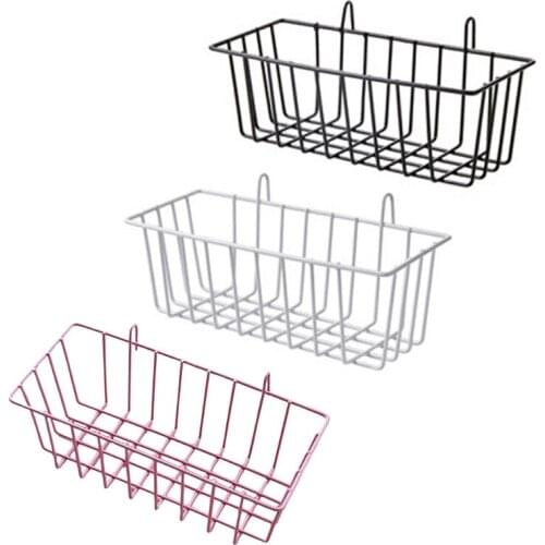 Nordic Wrought Iron Hanging Basket Ornaments Photo Wall Grid Panel Display Shelf Storage Organizer Rack Home Office Decoration