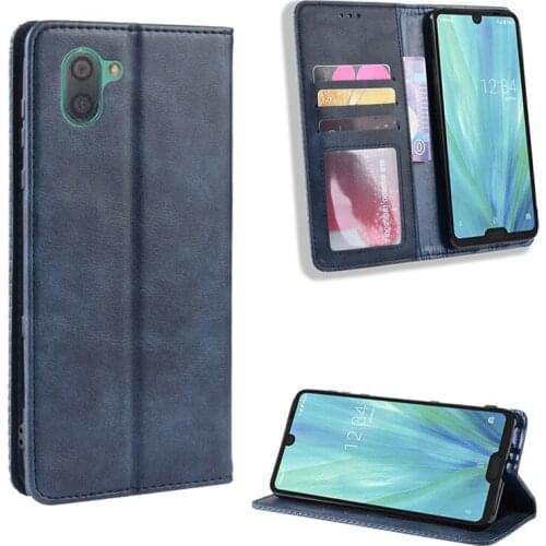 Retro Slim Leather Flip Cover For SHARP AQUOS R3 Case Wallet Card Stand Magnetic Book Cover For SHARP AQUOS R3 Phone Cases