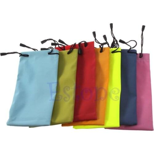 1pcs Sunglasses Glasses Soft Cloth Dust Waterproof Pouch Carry Bag New