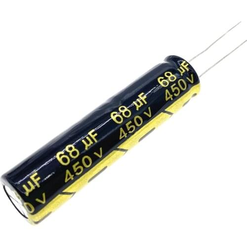 10pcs/lot 68UF high frequency low impedance 450v 68UF aluminum electrolytic capacitor size 13*50 S101 20
