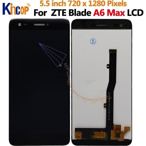 5.5" IPS For ZTE Blade A6 Max 0605 LCD Display Touch Screen Digitizer Assembly For ZTE A6 Max LCD Display