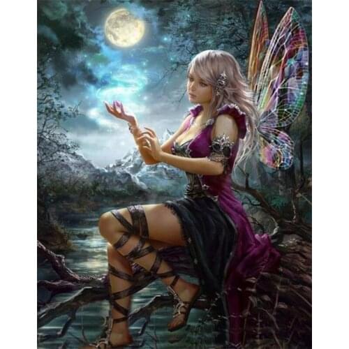 DIY Diamond Embroidery,5D Diamond Painting"Fantasy Butterfly Fairy" Diamond Mosaic Home Decor Full Rhinestone Cross Stitch E1555