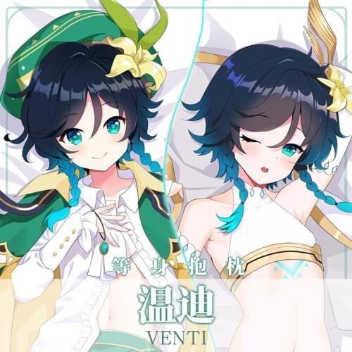 Anime Game Genshin Impact Barbatos Venti Dakimakura Hugging Body Pillow Case Otaku Male Pillow Cushion Cover Xmas Gifts SM