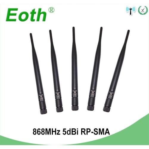 Wholesale 10pcs 868MHz 915MHz antenna 5dbi RP-SMA straight antena GSM antenne 868 MHz 915 MHz antennas for gsm signal repeater