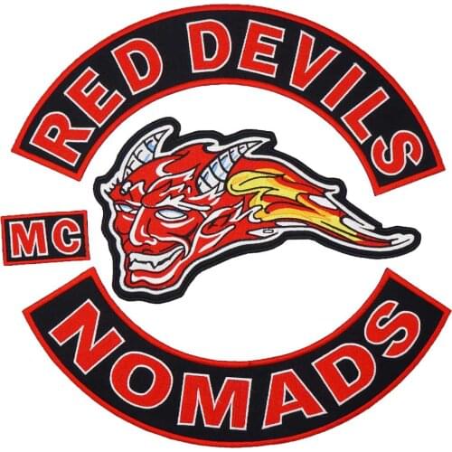 Red devils LARGE USA EAGLE MOTORCYCLE BACKING Embroidered biker Patches