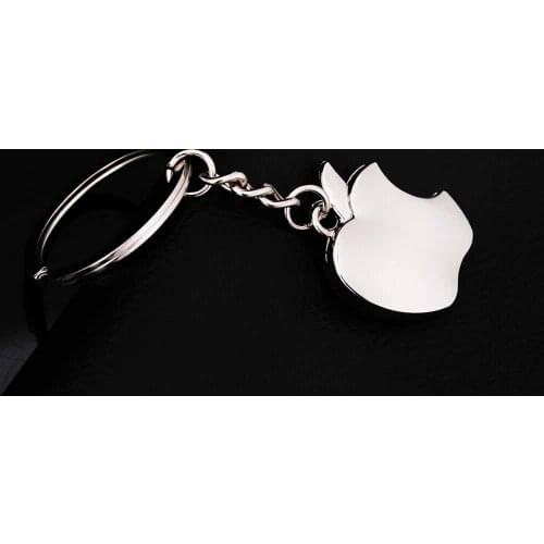 New arrival Novelty Souvenir Metal Apple Key Chain Creative Gifts Apple Keychain Key Ring Trinket