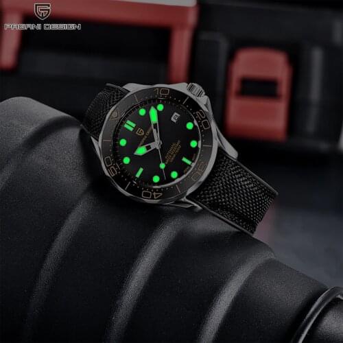 PAGANI DESIGN Fashion Brand Mens Automatic Watches Curved Sapphire Glass Watches for men Mechanical Watch Japan NH35A Movement